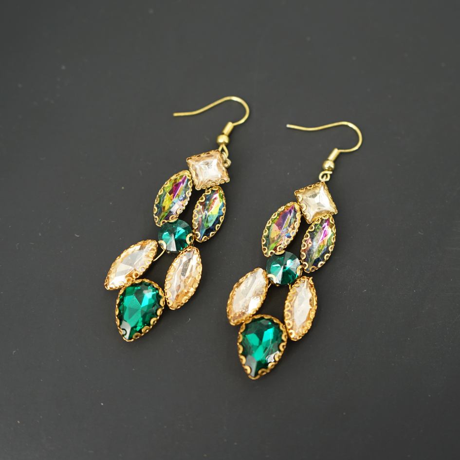 Boucles d'oreilles vert