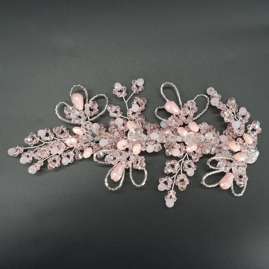 Accessoire cheveux mariage rose clair – Style romantique et élégant