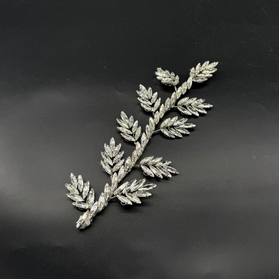 Accessoire cheveux mariage cristaux blancs