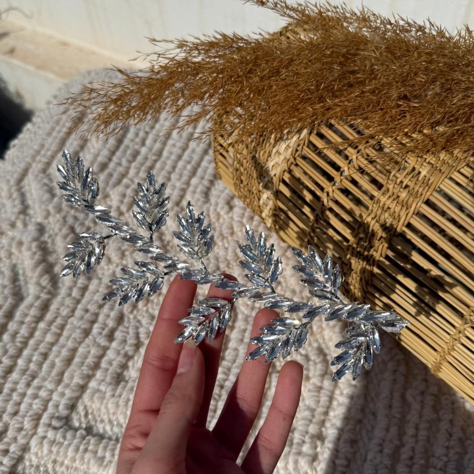 Accessoire cheveux mariage cristaux blancs