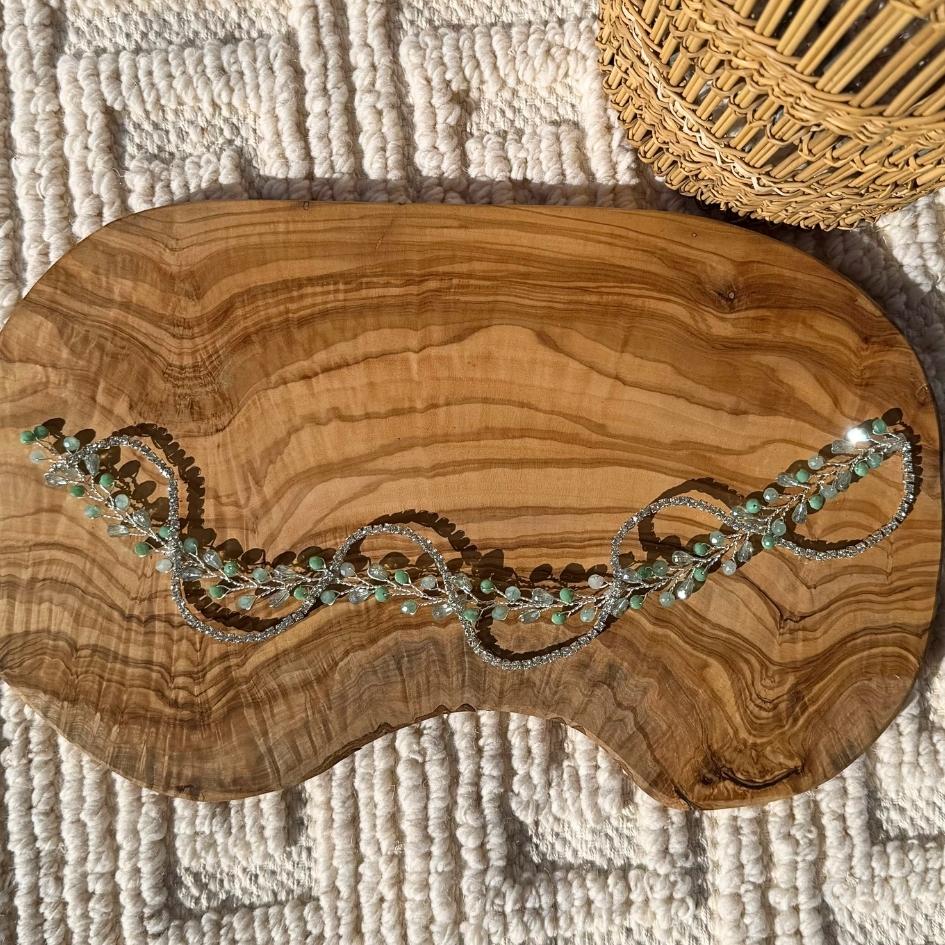 Broche verte élégante