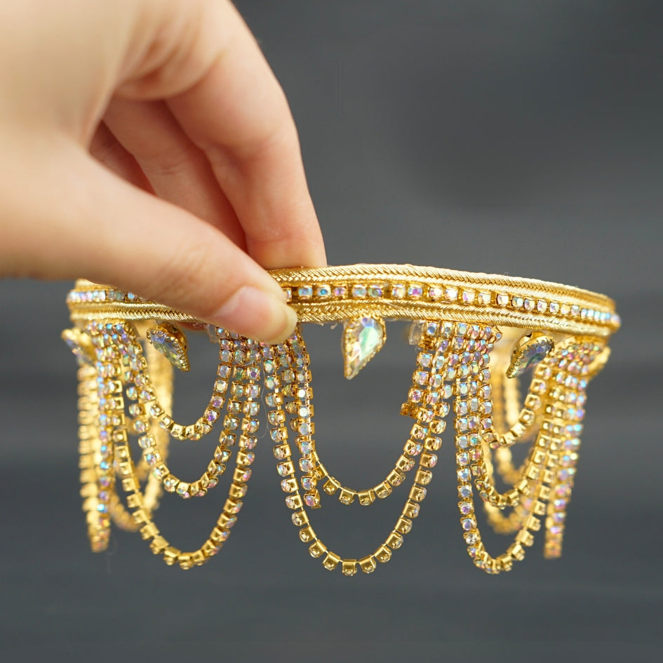 Bandeau cheveux de mariage couleur d'orée