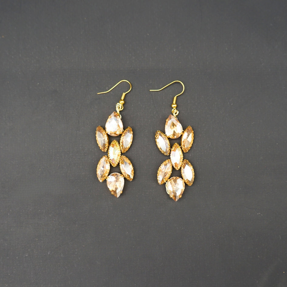 Boucle d'oreille couleur dorée pour mariage