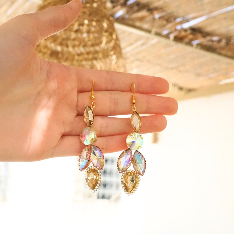 Boucle d'oreille d'orée de mariage modèle flèche
