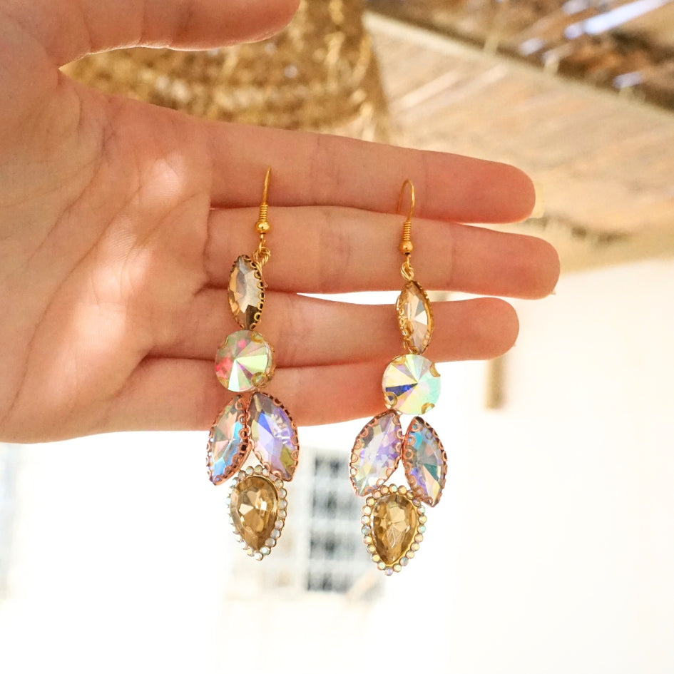 Boucle d'oreille d'orée de mariage modèle flèche
