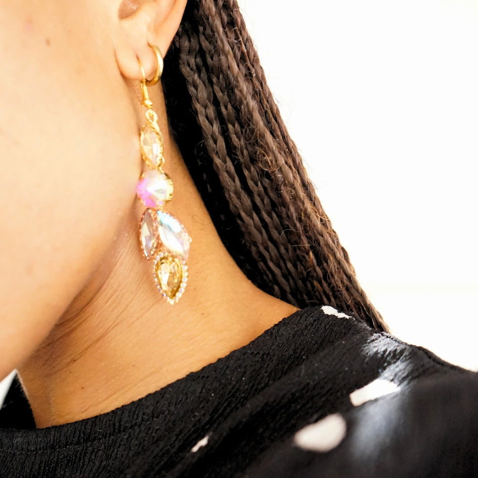 Boucle d'oreille d'orée de mariage modèle flèche