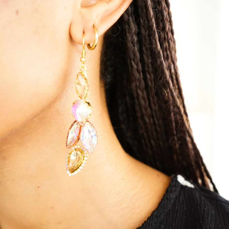 Boucle d'oreille d'orée de mariage modèle flèche