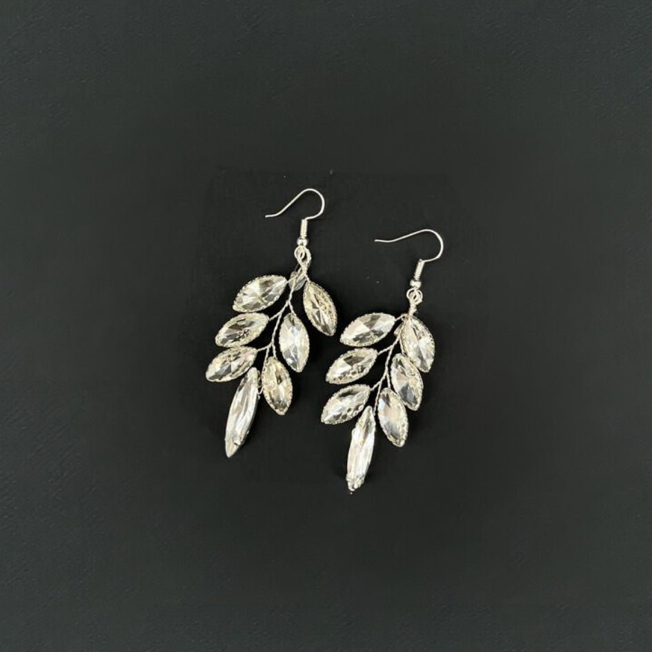 Boucle d'oreille blanc pour mariage