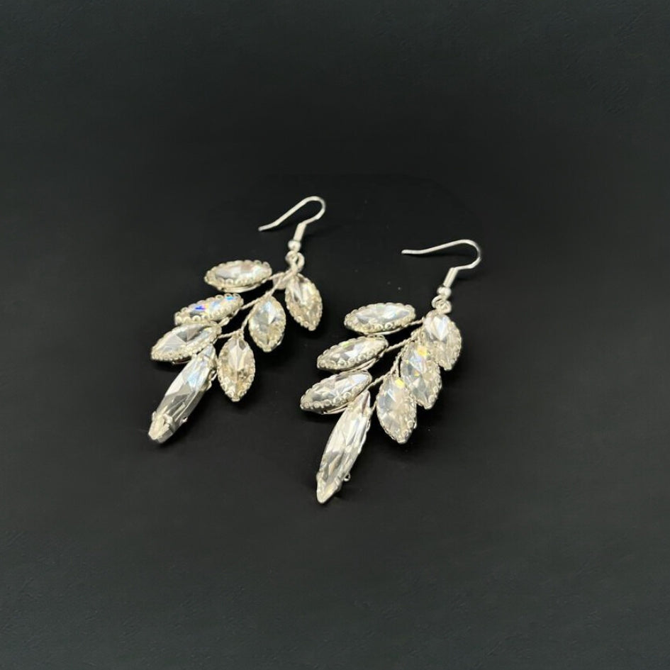 Boucle d'oreille blanc pour mariage