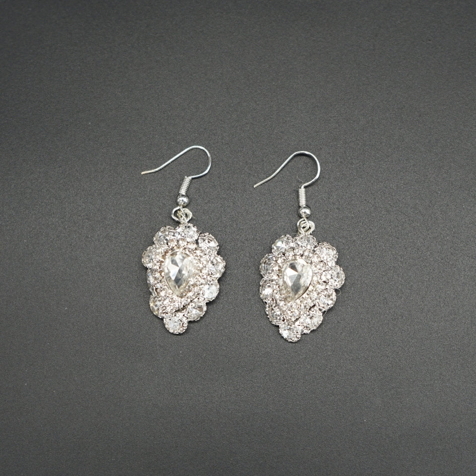 Boucles d'oreilles glamour en cristal - Bijoux parfaits pour un look de fête