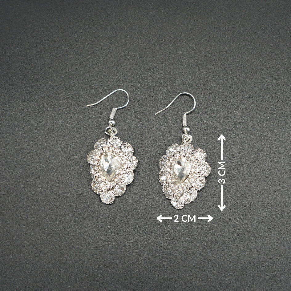 Boucles d'oreilles glamour en cristal - Bijoux parfaits pour un look de fête