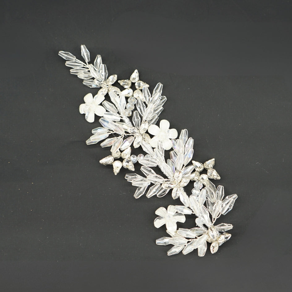 Broche blanc de cheveux pour mariage