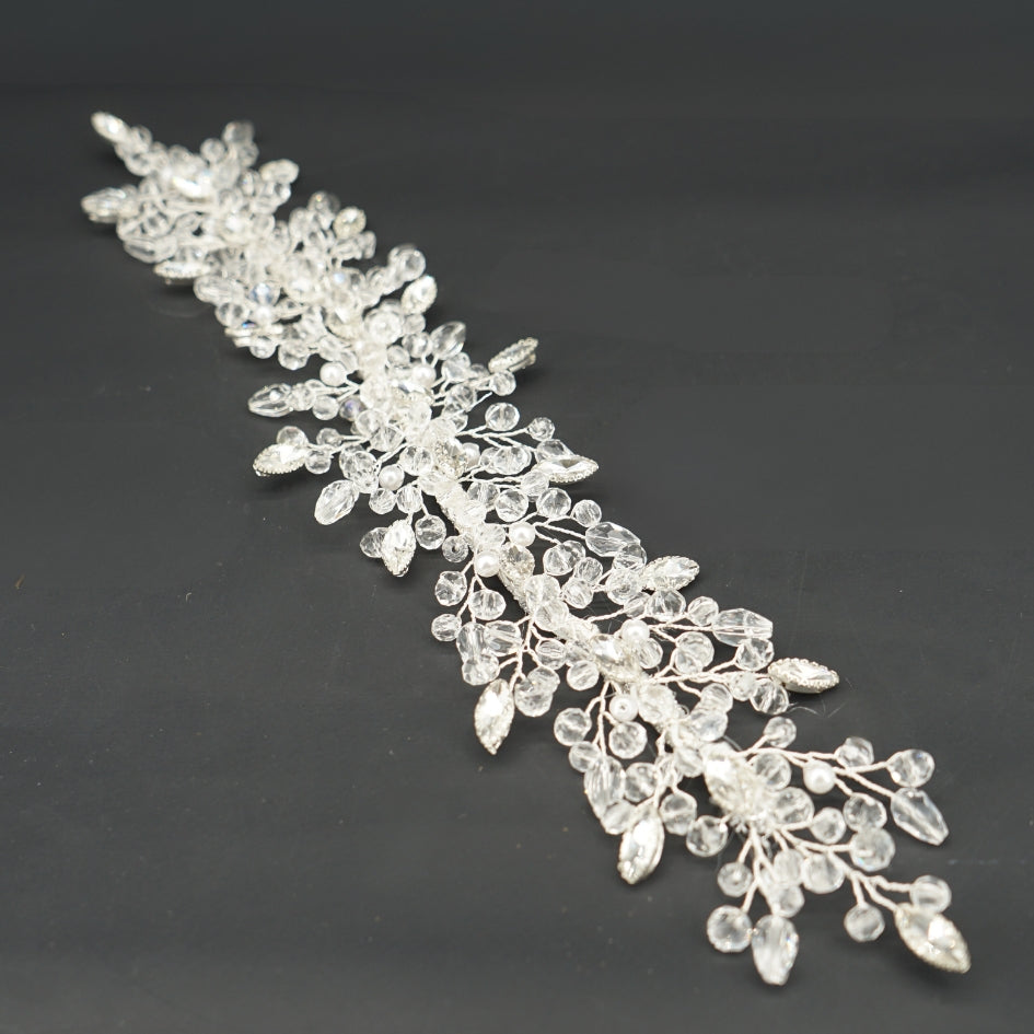 Broche blanc de cheveux pour mariage