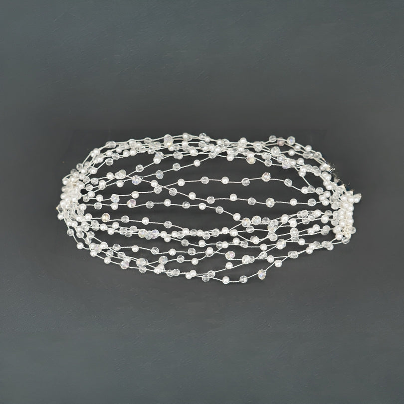 Broche blanc modèle bandeau