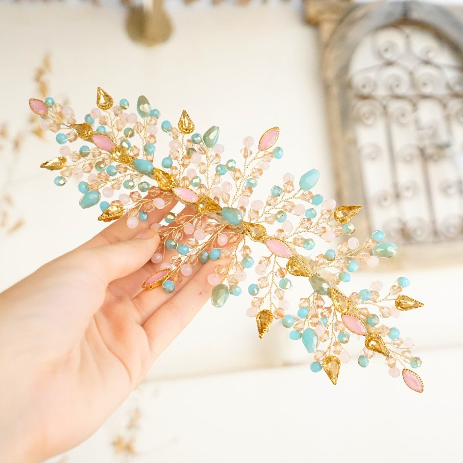 Broche de cheveux couleur multucouleur