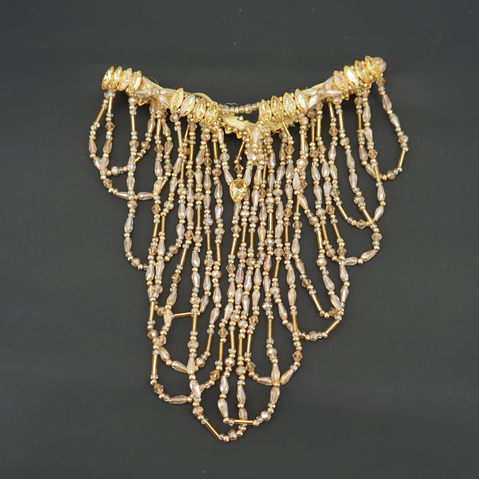 Broche de cheveux pour mariage couleur dorée