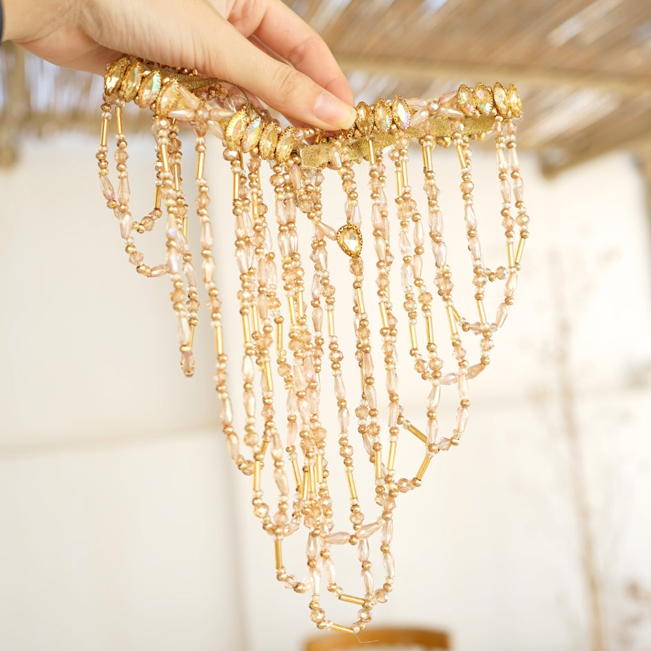 Broche de cheveux pour mariage couleur dorée