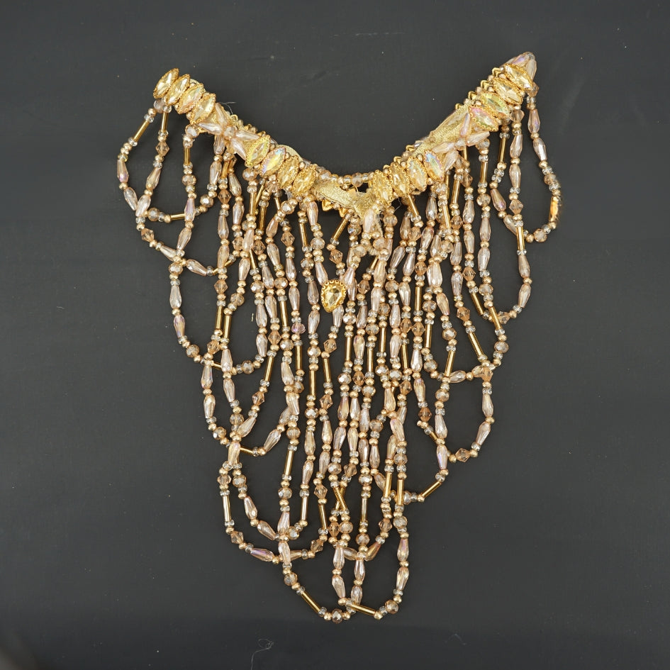 Broche de cheveux pour mariage couleur dorée