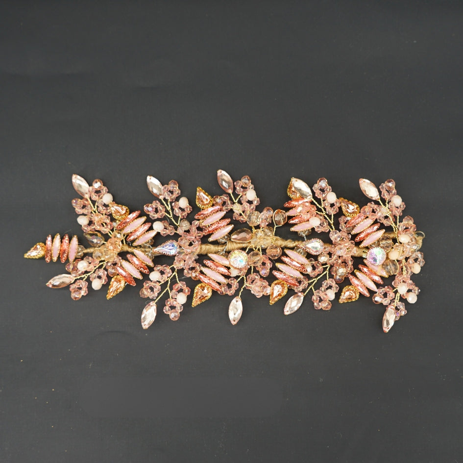 Broche de cheveux rose bébé