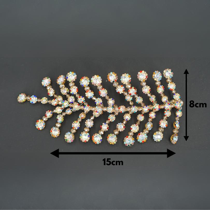 Broche de cheveux mariage en or, barrette à cheveux fleurs, bijoux de cheveux mariage, accessoire de cheveux mariée, demoiselle d'honneur