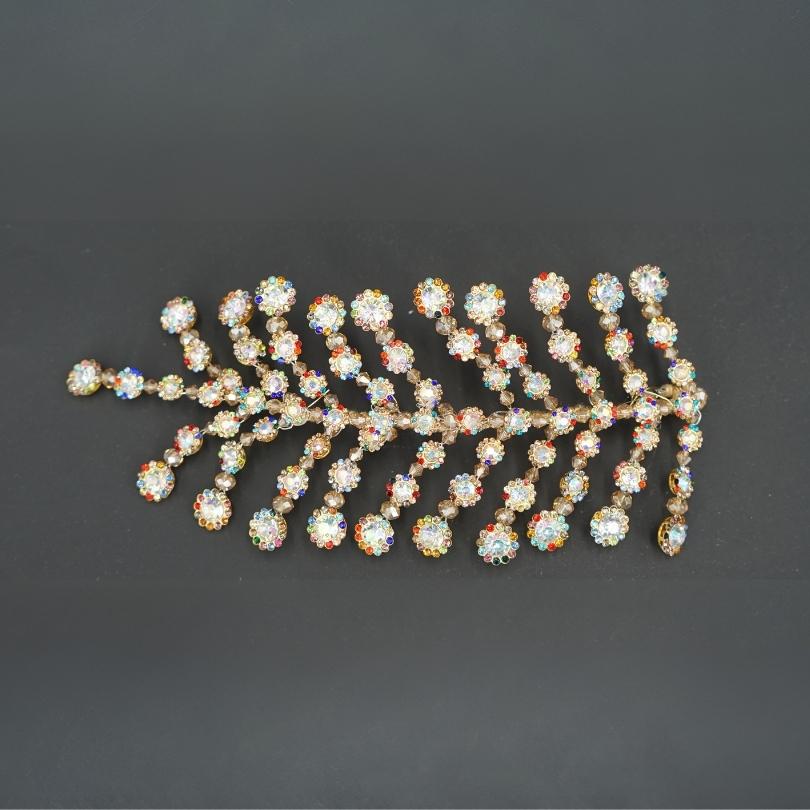 Broche de cheveux mariage en or, barrette à cheveux fleurs, bijoux de cheveux mariage, accessoire de cheveux mariée, demoiselle d'honneur