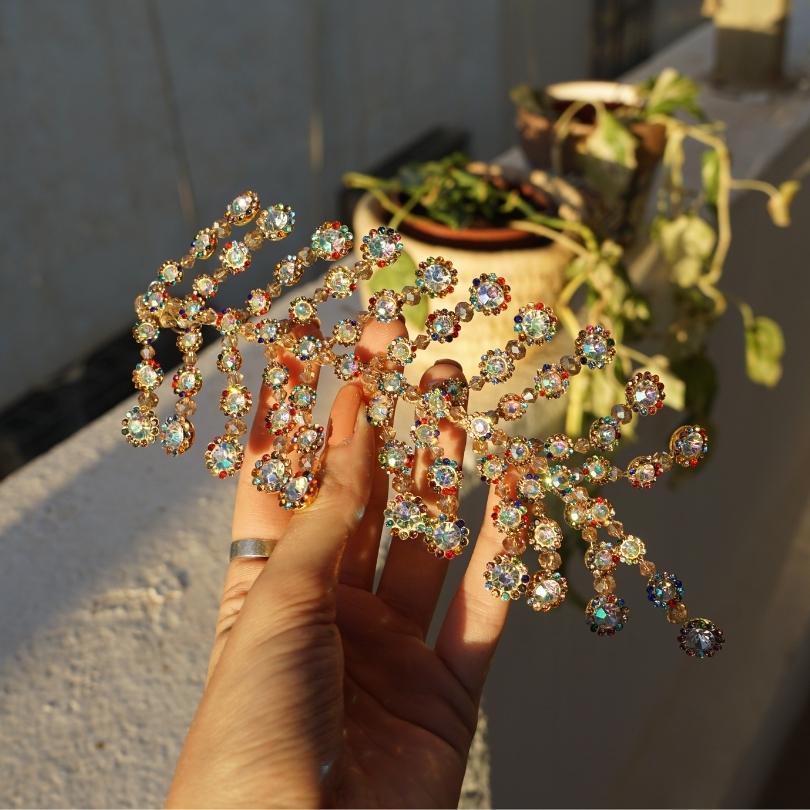 Broche de cheveux mariage en or, barrette à cheveux fleurs, bijoux de cheveux mariage, accessoire de cheveux mariée, demoiselle d'honneur