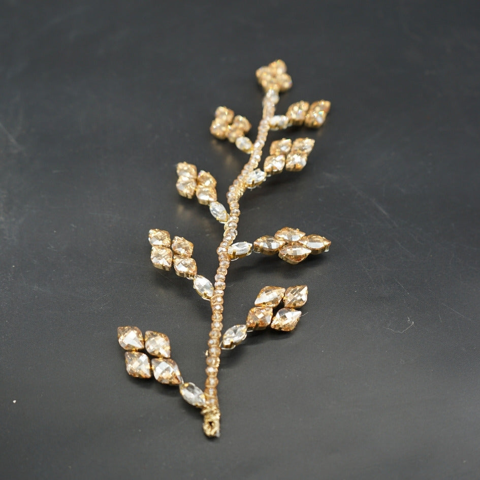 Broche dorée mariage Éclat Naturel