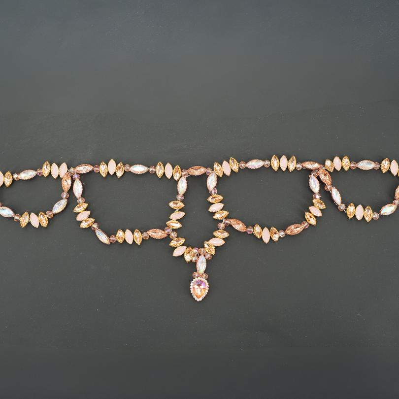 Broche de cheveux de mariage , Pièce en perles rose de cheveux de mariage pour la mariée, Peigne de mariée en perles, accessoires de mariage, Bijoux pour la mariée