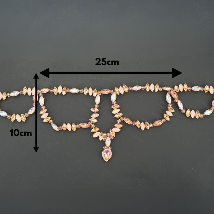 Broche de cheveux de mariage , Pièce en perles rose de cheveux de mariage pour la mariée, Peigne de mariée en perles, accessoires de mariage, Bijoux pour la mariée