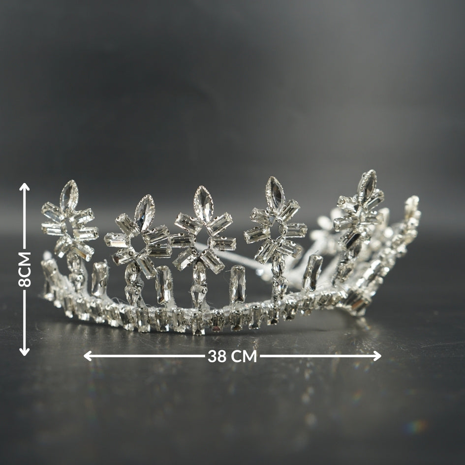 Couronne de Mariée Cristal Élégante