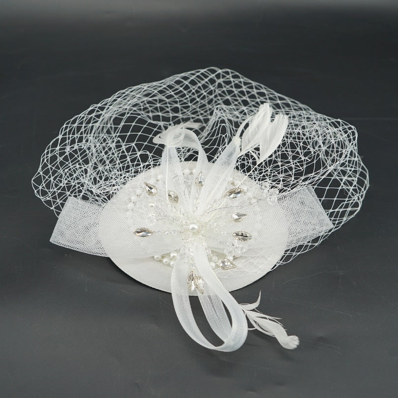 Chapeau blanc cérémonie mariage