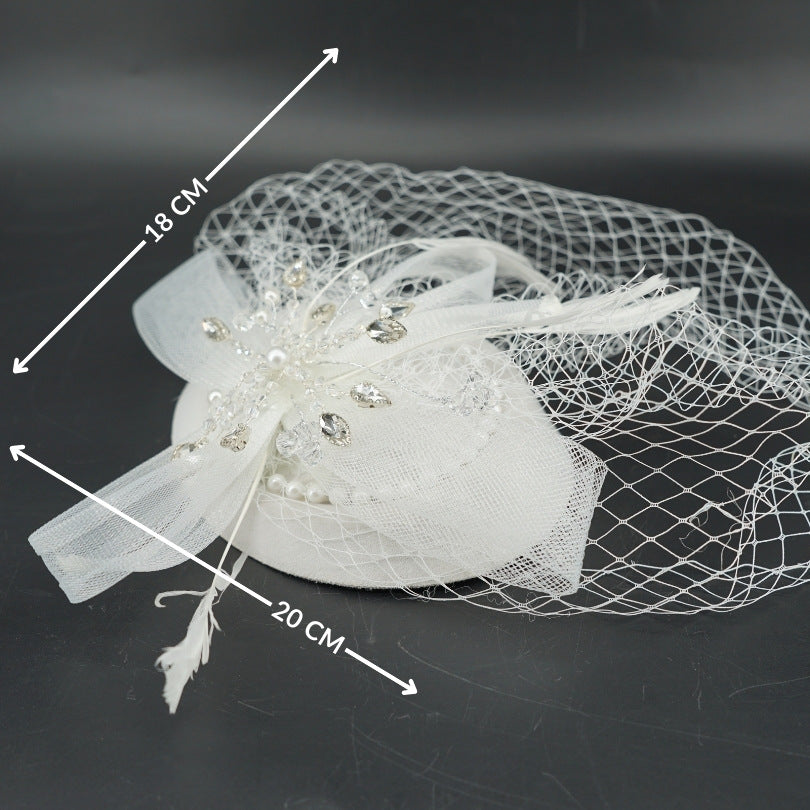 Chapeau blanc cérémonie mariage