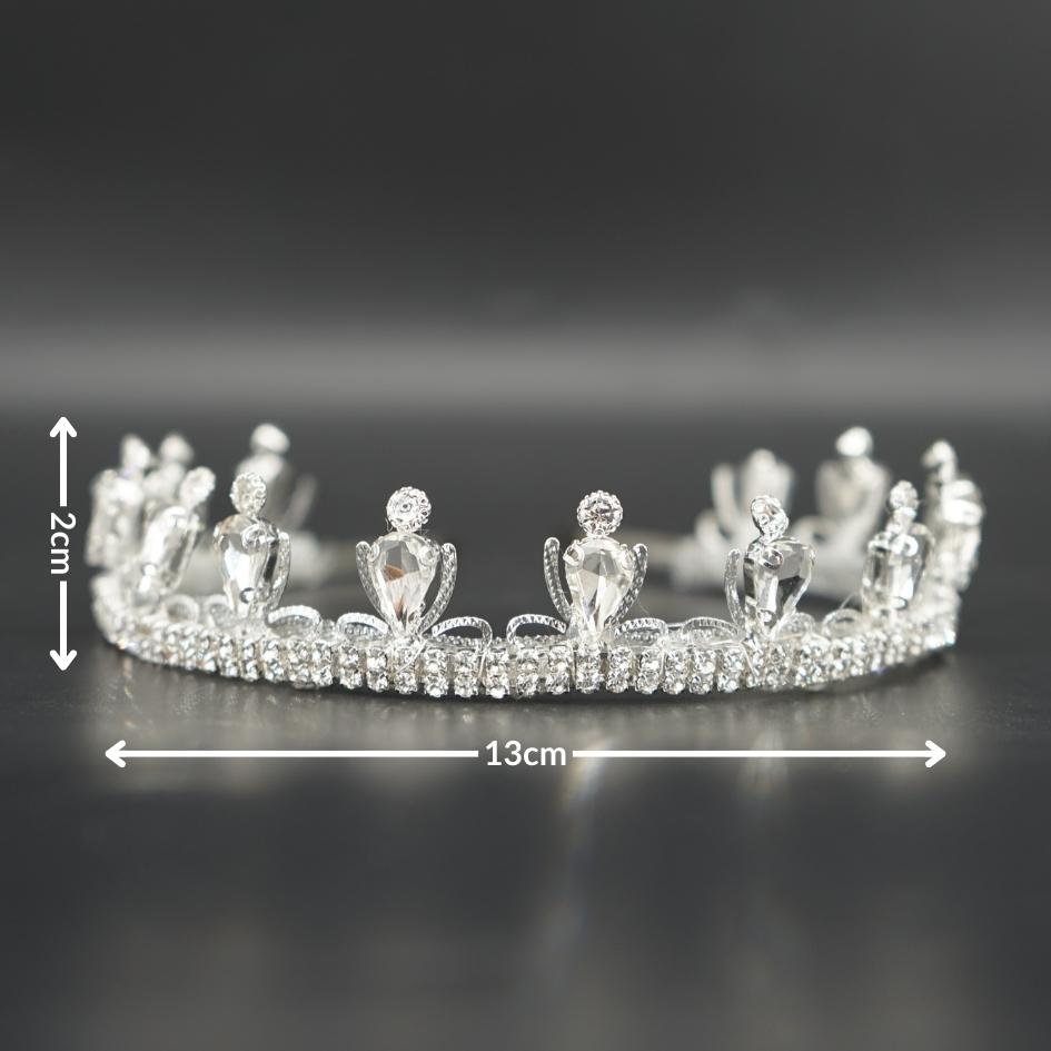 Couronne modelé petit de mariage couleur blanc