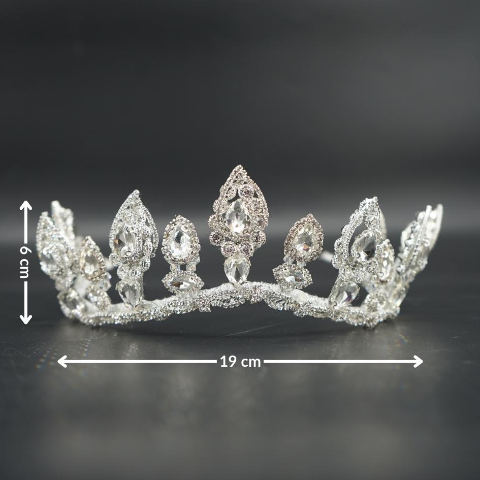 Couronne de mariage modelé royale couleur blanc