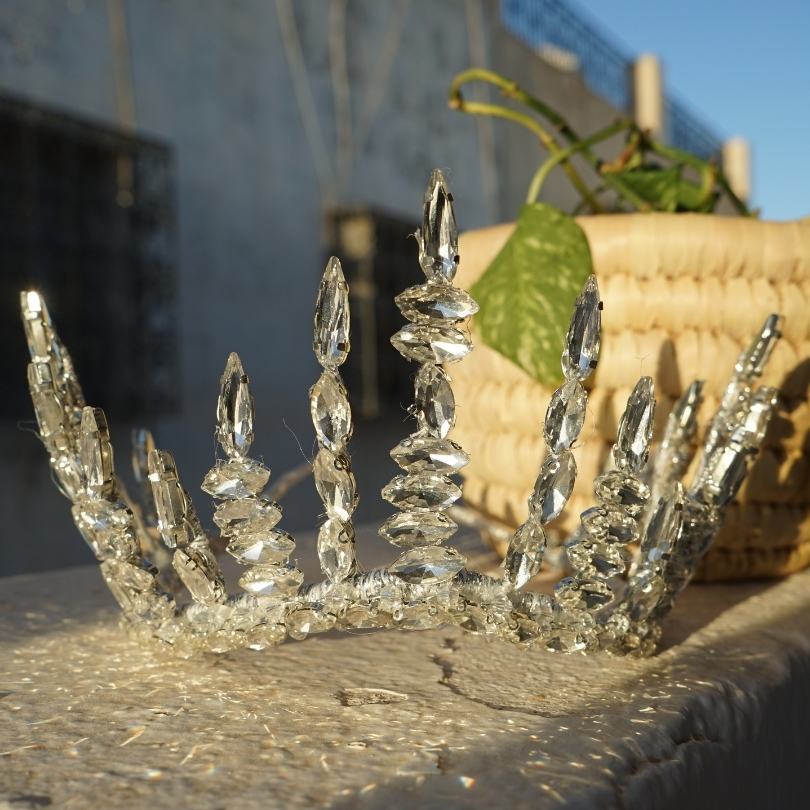 Diadème de mariée vintage, accessoire de cheveux de mariée, couronne de mariée royale, couronne de mariage en strass, diadème de mariage antique, casque de mariée