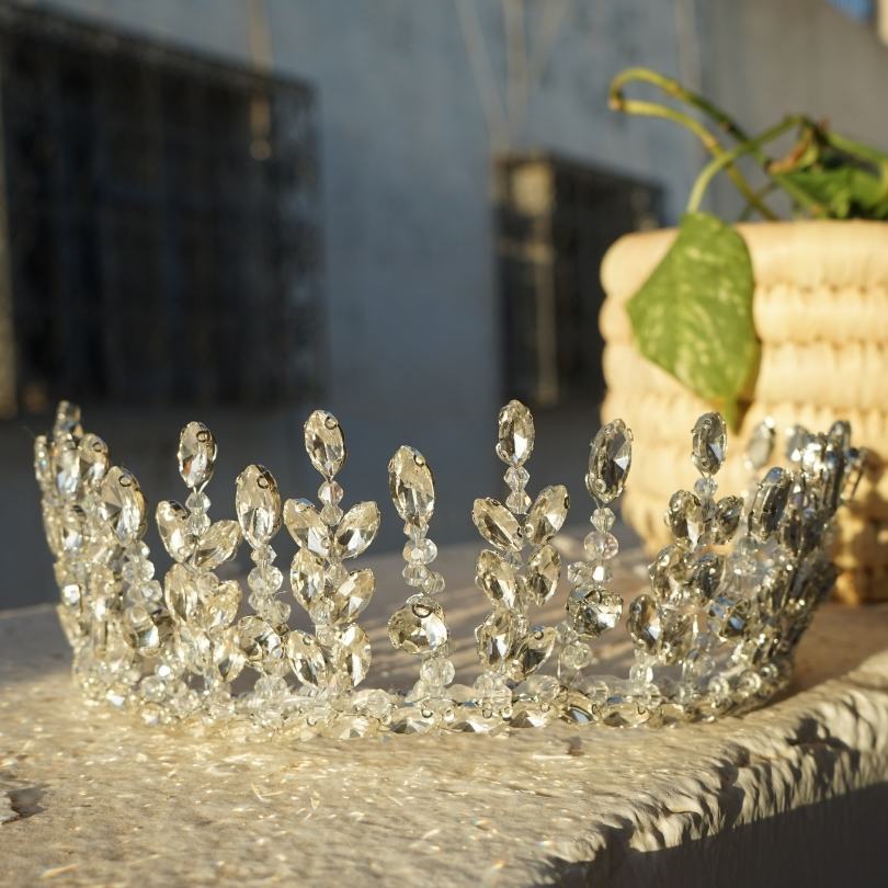 Diadème de mariée diadème de mariage casque de mariage couronne de mariée diadème d'argent accessoires de mariage diadème en cristal bijoux de cheveux réception de mariage