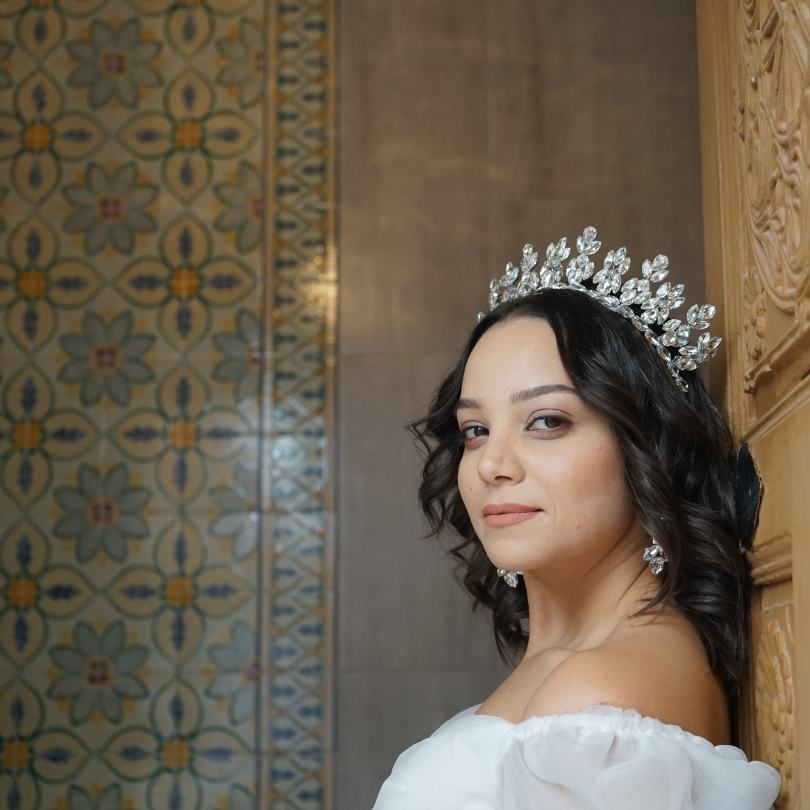 Diadème de mariage nuptiale, couronne de perles argentées, couronne de cheveux de mariage en cristal et perle, casque de mariage, diadèmes de princesse, Couronne, accessoires pour cheveux