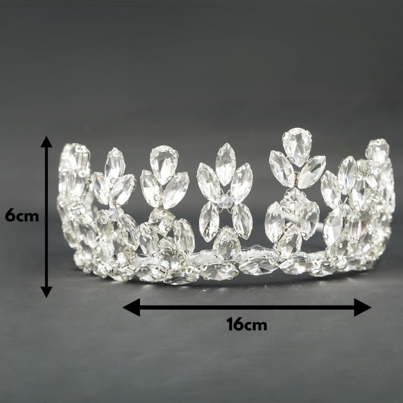 Diadème de mariage nuptiale, couronne de perles argentées, couronne de cheveux de mariage en cristal et perle, casque de mariage, diadèmes de princesse, Couronne, accessoires pour cheveux