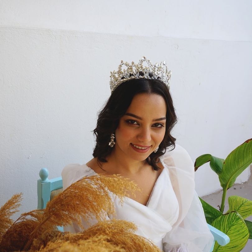 Diadème de mariage en perles et cristal, diadème de mariée, casque de mariage en perles, diadème de mariage en perles, couronne de mariage en cristal, Couronne couleur blanche