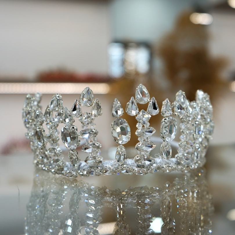 Diadème de mariage Swarovski, Diadème de mariage en cristal argenté, Diadème de mariage en cristal, Diadème en cristal, Couronne de mariée , Mariage pour diadème