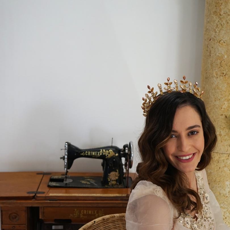 Diadème de mariée diadème en perles d'or avec cristaux et feuilles d'or pour la mariée, morceau de cheveux de mariage, bandeau diadème doré
