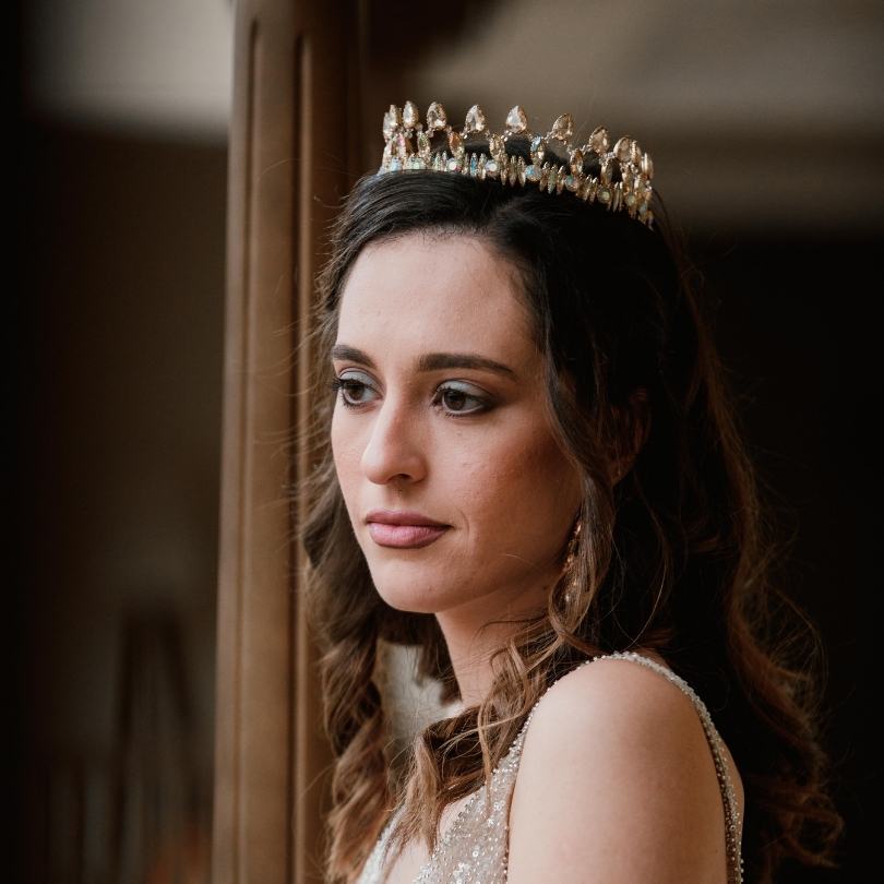 Haute couronne d'or Diadème de champagne Diadème d'or Diadème de mariage Diadème de mariée, Couronne de mariée Couronne de mariage Casque d'or