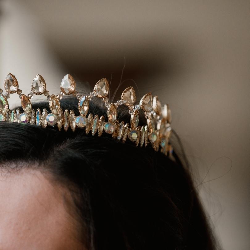 Haute couronne d'or Diadème de champagne Diadème d'or Diadème de mariage Diadème de mariée, Couronne de mariée Couronne de mariage Casque d'or