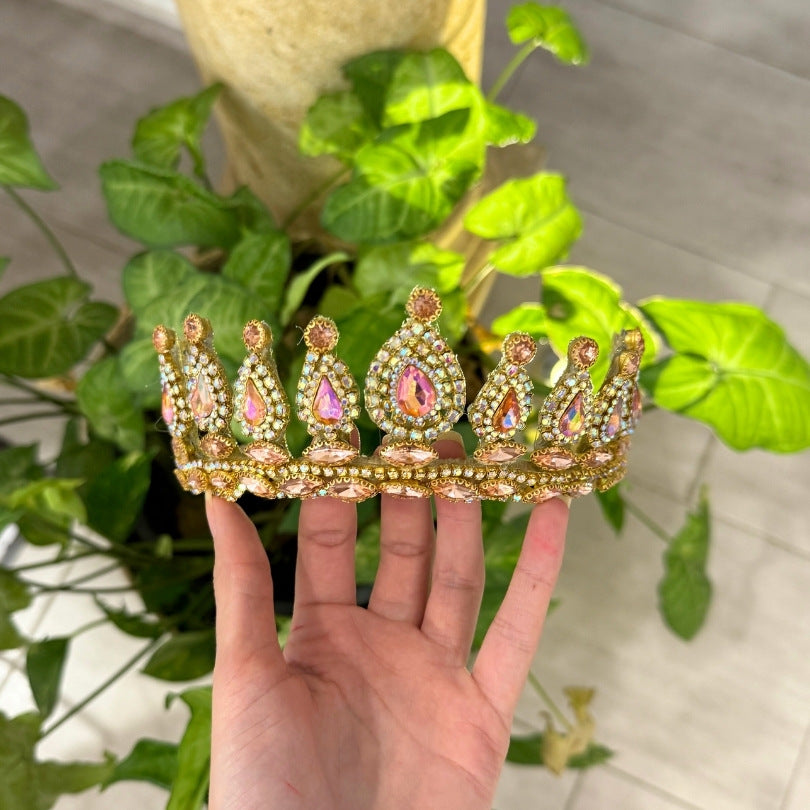 Couronne doré et rose pour mariage