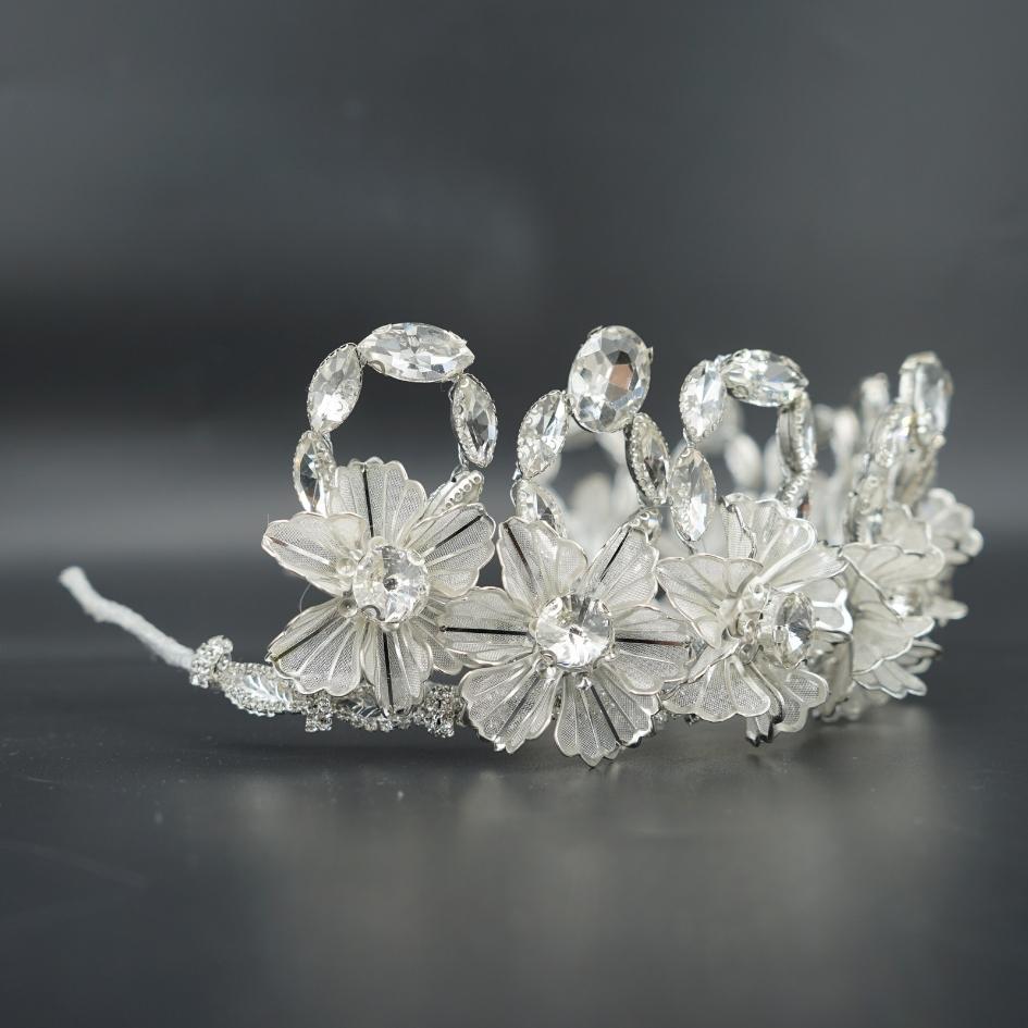 Couronne Florale Blanche de mariage
