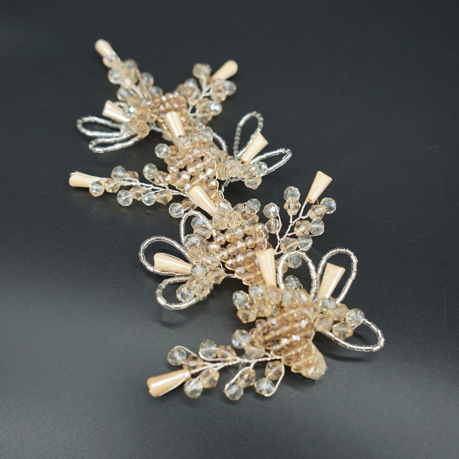 Ornement de cheveux mariage perles Soman et cristaux – Élégance vintage