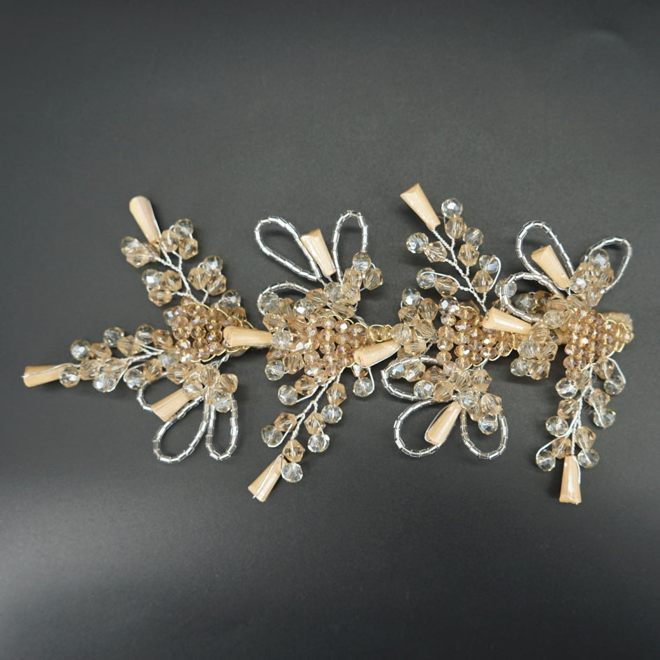 Ornement de cheveux mariage perles Soman et cristaux – Élégance vintage