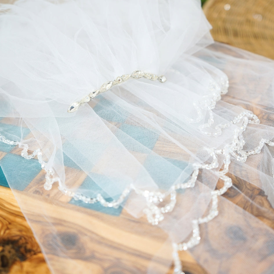 Voile de mariage couleur blanc
