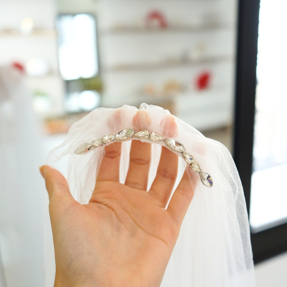 Voile de mariage couleur blanc