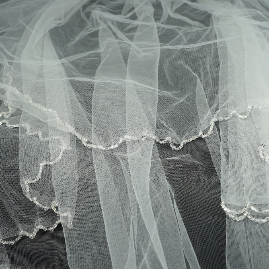 Voile de mariage couleur blanc